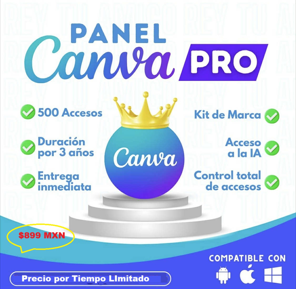$990MXN PANEL 500 USUARIOS