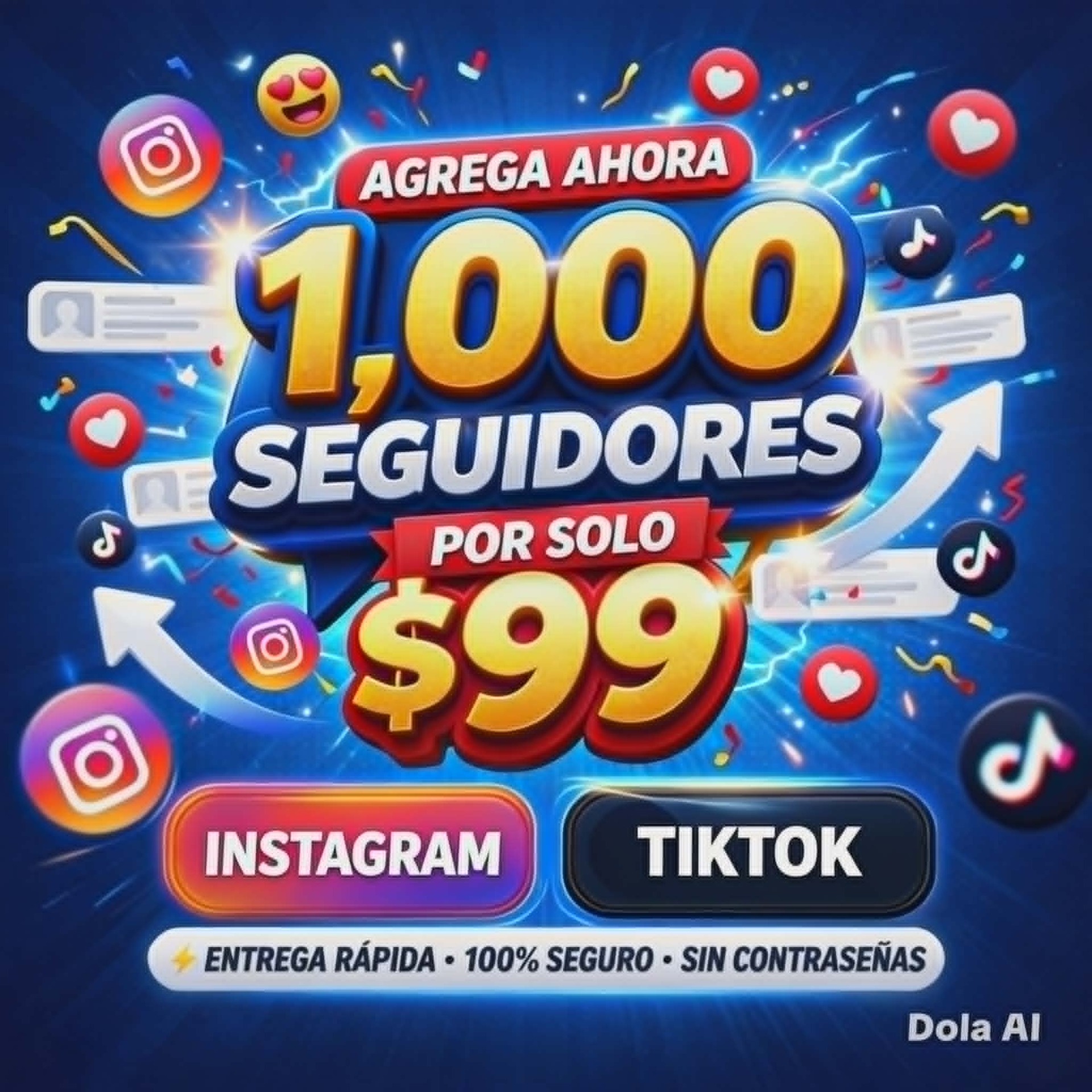 $99MXN Mil Seguidores